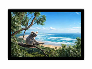 Coastal Dream Koala premium canvas wall art for modern home decor.