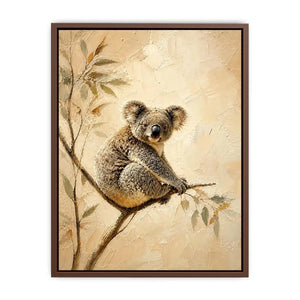 Neutral Harmony Koala premium canvas wall art for modern home decor.