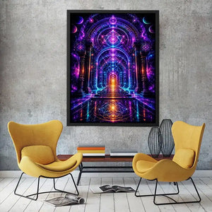 Celestial Gateway of Ascension premium canvas wall art for modern home decor.