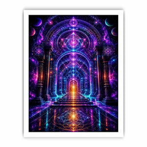 Celestial Gateway of Ascension premium canvas wall art for modern home decor.