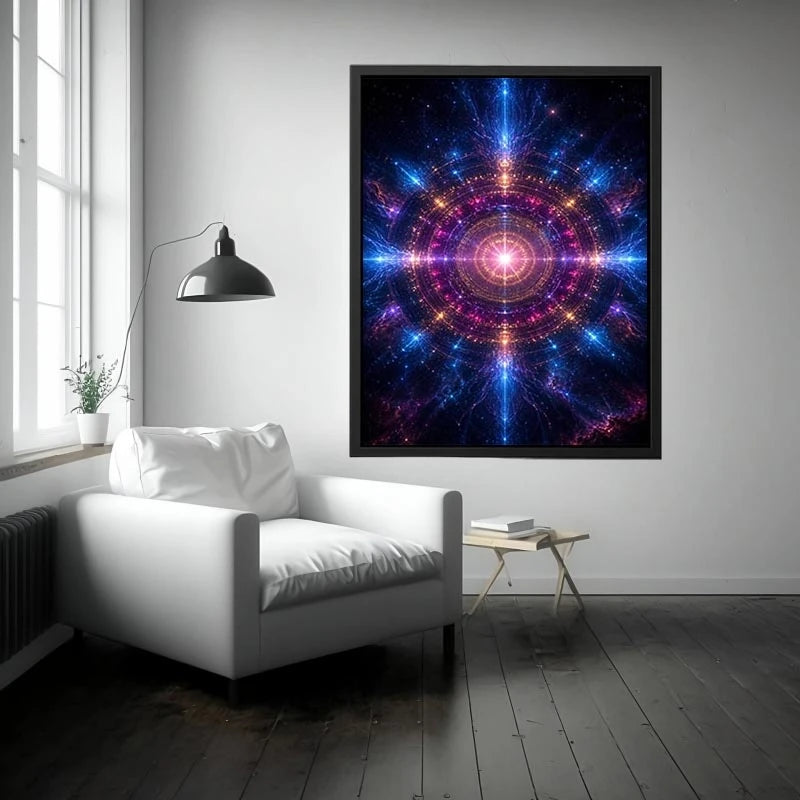 Infinite Radiance canvas art for modern luxury decor.