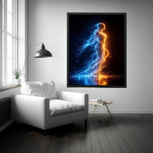 Ethereal Motion canvas art for modern luxury decor.