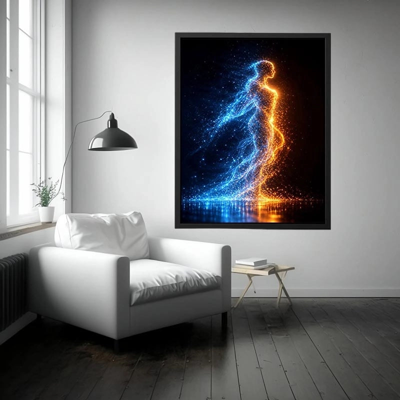 Ethereal Motion canvas art for modern luxury decor.