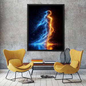 Ethereal Motion canvas art for modern luxury decor.