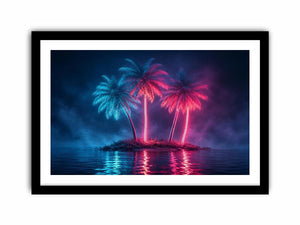 Neon Tide canvas art for modern luxury decor.