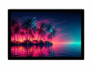 Electric Oasis canvas art for modern luxury decor.