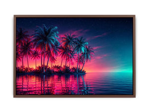 Electric Oasis canvas art for modern luxury decor.
