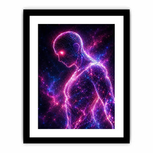 Neural Glow canvas art for modern luxury decor.