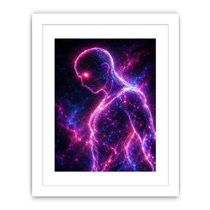 Neural Glow canvas art for modern luxury decor.