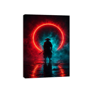 Crimson Eclipse canvas art for modern luxury decor.