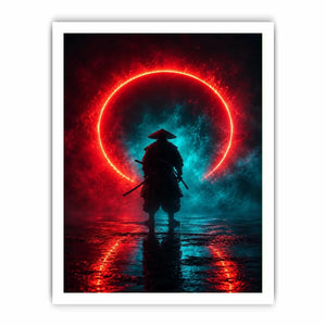 Crimson Eclipse canvas art for modern luxury decor.