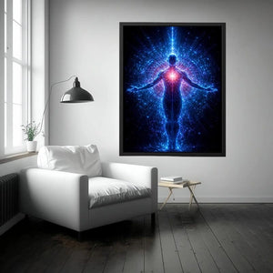 Celestial Pulse canvas art for modern luxury decor.