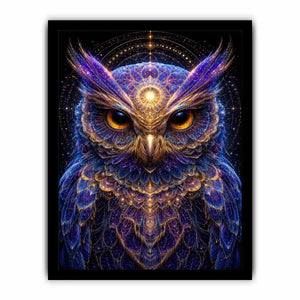 Lunar Wisdom canvas art for modern luxury decor.