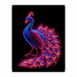 Radiant Plumage canvas art for modern luxury decor.