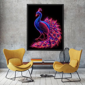 Radiant Plumage canvas art for modern luxury decor.