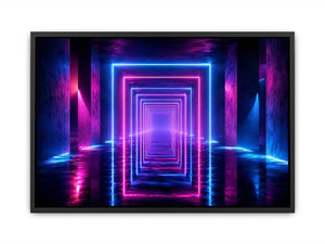 Infinite Neon canvas art for modern luxury decor.