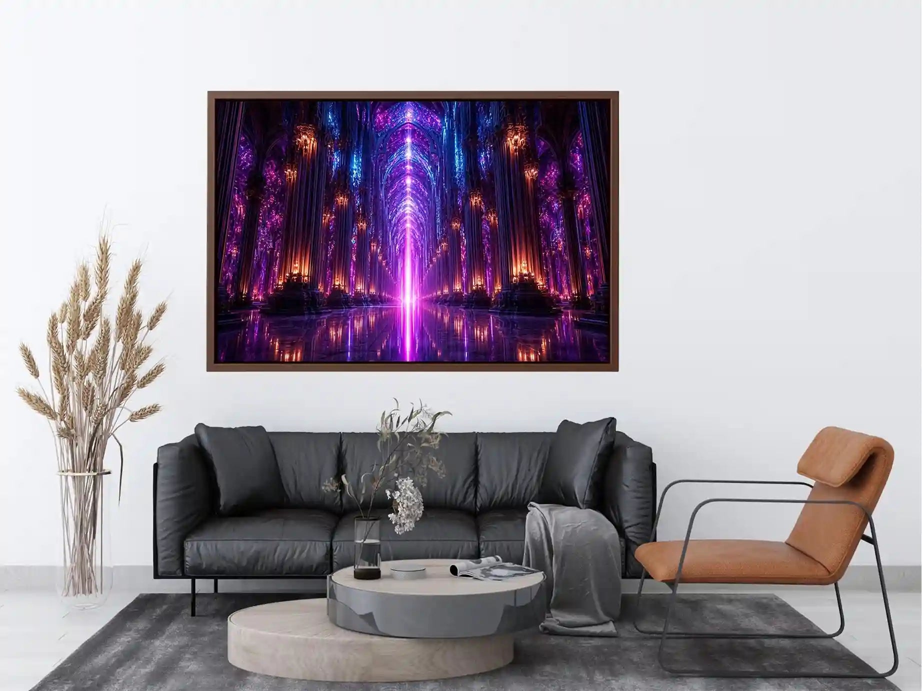 Celestial Cathedral canvas art for modern luxury decor.