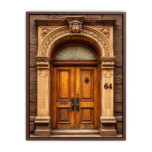 Vintage architectural doorway photography for hallway and entryway wall decor.