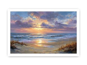 Aerial beach photography canvas print with turquoise waves for coastal living room decor.