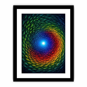 Colorful fish canvas art for bold modern living room decor.