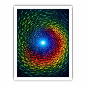 Colorful fish canvas art for bold modern living room decor.
