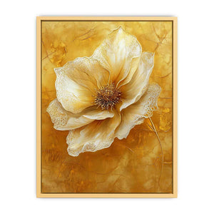 Gold Flower Canvas Painting