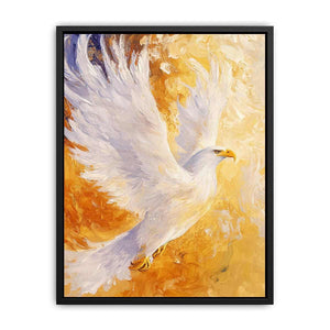 Eagle In Flight Canvas Painting