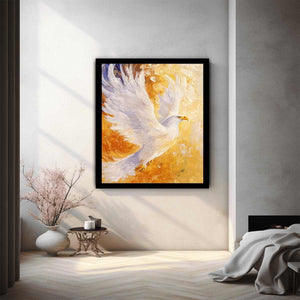 Eagle In Flight Painting