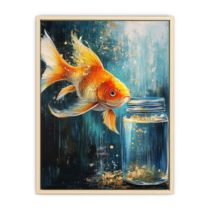 Gold Fish Canvas Painting