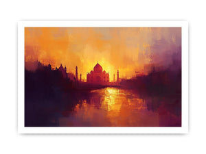 Taj Mahal Canvas Painting