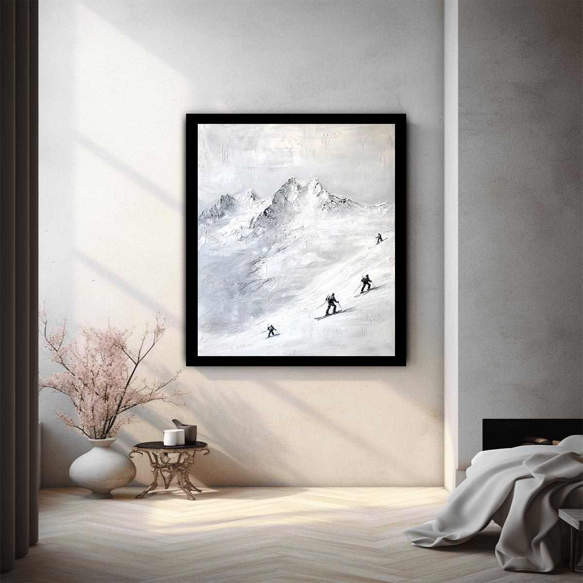 Skiing Painting