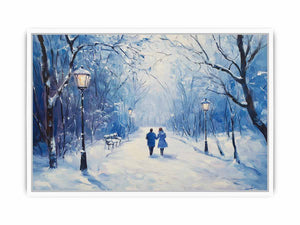 Couple Walk Canvas Painting