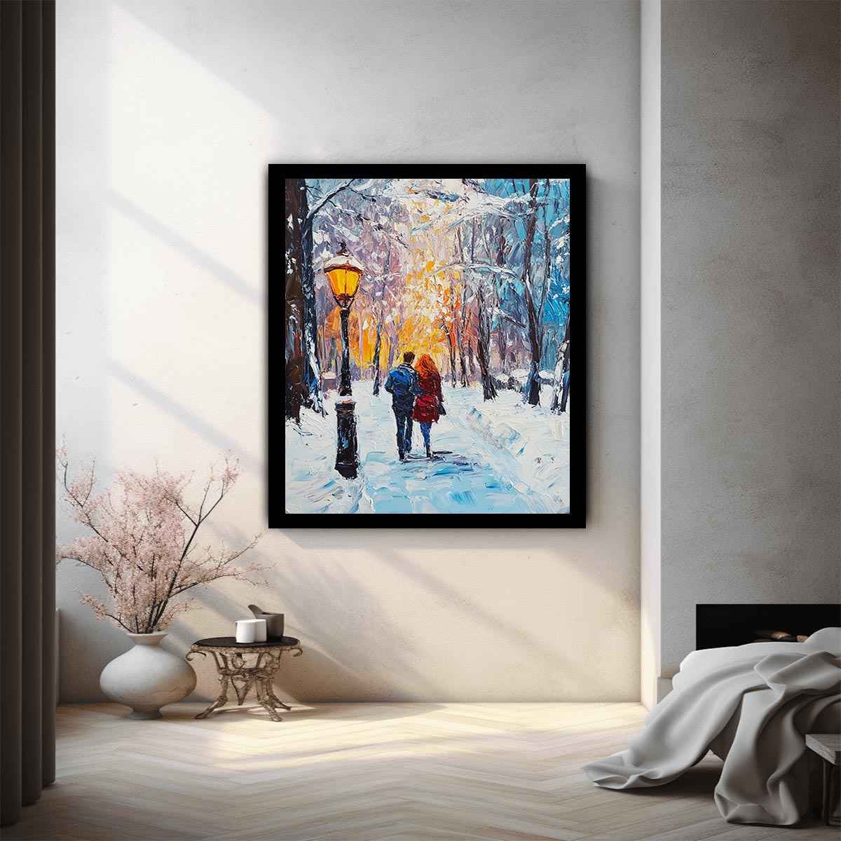 Couple Walk Painting