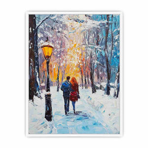 Couple Walk Canvas Painting