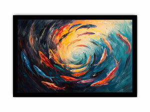 swimming Canvas Painting