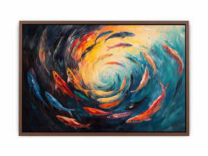 swimming Canvas Painting