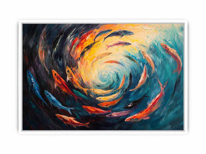 swimming Canvas Painting