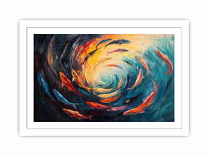 swimming Canvas Painting