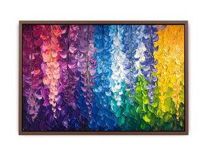 Abstract Leaves Canvas Painting