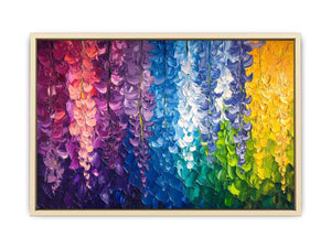 Abstract Leaves Canvas Painting