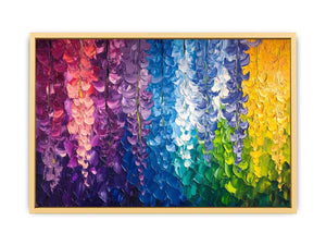 Abstract Leaves Canvas Painting