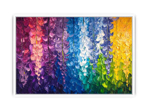 Abstract Leaves Canvas Painting