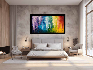 Abstract Leaves Painting