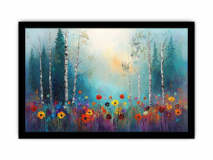 Birch Trees Canvas Painting