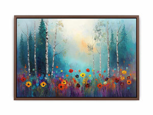 Birch Trees Canvas Painting