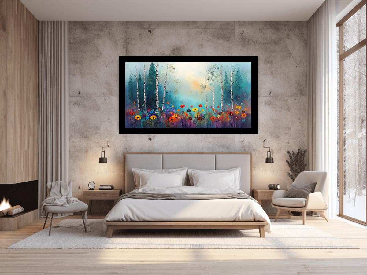 Birch Trees Painting