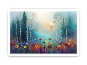 Birch Trees Canvas Painting