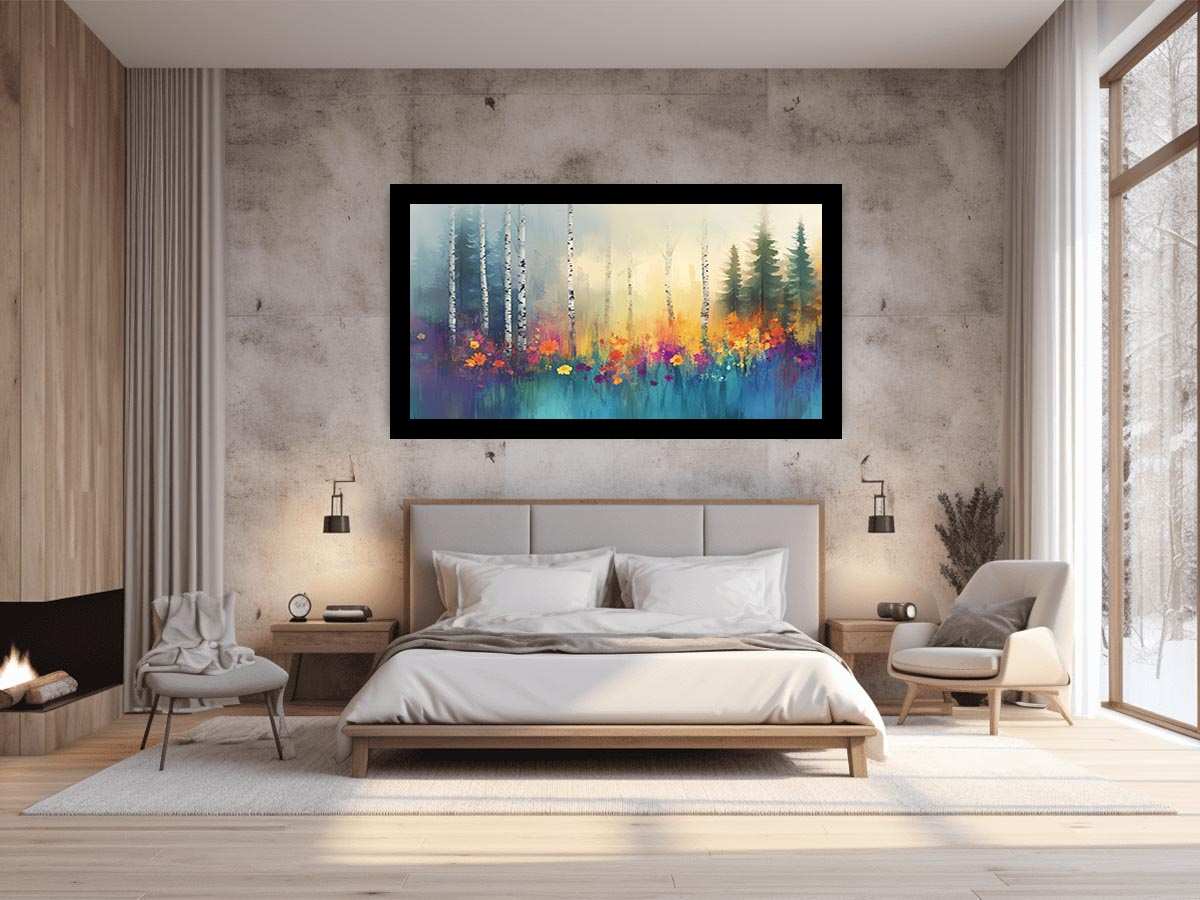 Birch Trees Painting