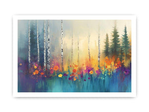 Birch Trees Canvas Painting
