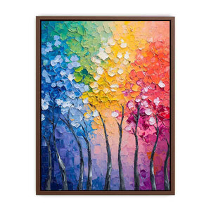 Abstract Trees Canvas Painting